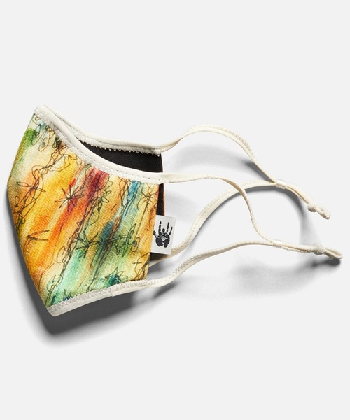 KEEN(キーン)の「KEEN/キーン Together Mask x JERRY GARCIA M/L 【2P】【洗えるマスク】(マスク・メンズ・ベージュ/レッド・FREE)」の2枚目の写真