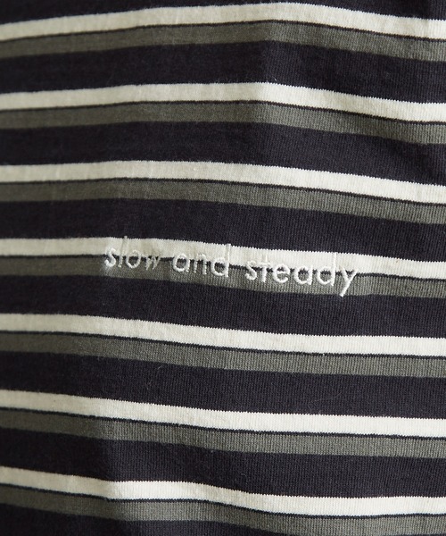 note et silence （ノートエシロンス）の「◇ロッシェ天竺ボーダー　刺繍ノースリプルオーバー（Tシャツ/カットソー・レディース・ネイビー/その他・FREE）」の13枚目の写真