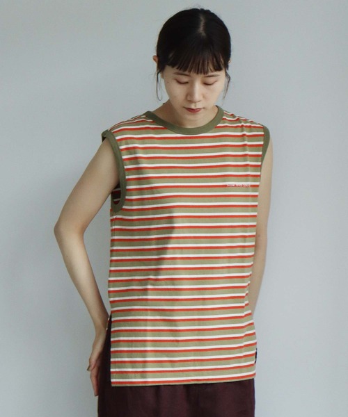 note et silence （ノートエシロンス）の「◇ロッシェ天竺ボーダー　刺繍ノースリプルオーバー（Tシャツ/カットソー・レディース・ネイビー/その他・FREE）」の19枚目の写真