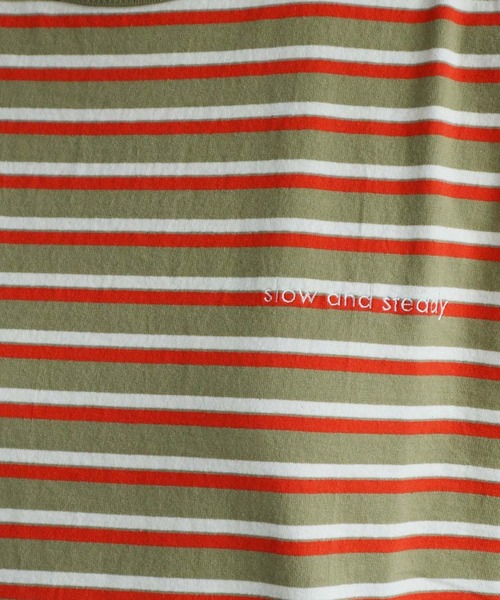 note et silence （ノートエシロンス）の「◇ロッシェ天竺ボーダー　刺繍ノースリプルオーバー（Tシャツ/カットソー・レディース・ネイビー/その他・FREE）」の14枚目の写真