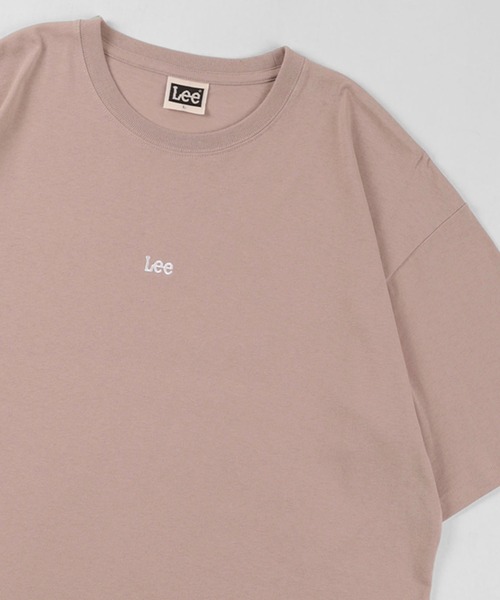 Lee（リー）の「【LEE/リー】ミニ刺繍ロゴ プリントTシャツ/ビッグシルエット（Tシャツ/カットソー・メンズ・アッシュグレー/ホワイト/サックスブルー/スモークピンク/ブラック・M/L/XL）」の5枚目の写真