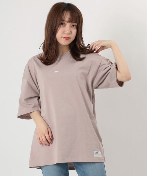 Lee（リー）の「【LEE/リー】ミニ刺繍ロゴ プリントTシャツ/ビッグシルエット（Tシャツ/カットソー・メンズ・アッシュグレー/ホワイト/サックスブルー/スモークピンク/ブラック・M/L/XL）」の15枚目の写真