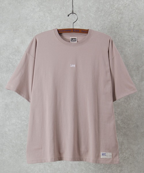 Lee（リー）の「【LEE/リー】ミニ刺繍ロゴ プリントTシャツ/ビッグシルエット（Tシャツ/カットソー・メンズ・アッシュグレー/ホワイト/サックスブルー/スモークピンク/ブラック・M/L/XL）」の14枚目の写真