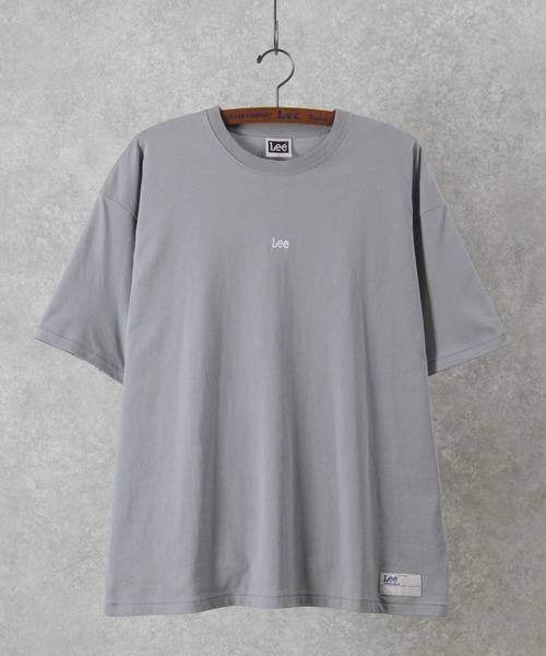 Lee（リー）の「【LEE/リー】ミニ刺繍ロゴ プリントTシャツ/ビッグシルエット（Tシャツ/カットソー・メンズ・アッシュグレー/ホワイト/サックスブルー/スモークピンク/ブラック・M/L/XL）」の10枚目の写真