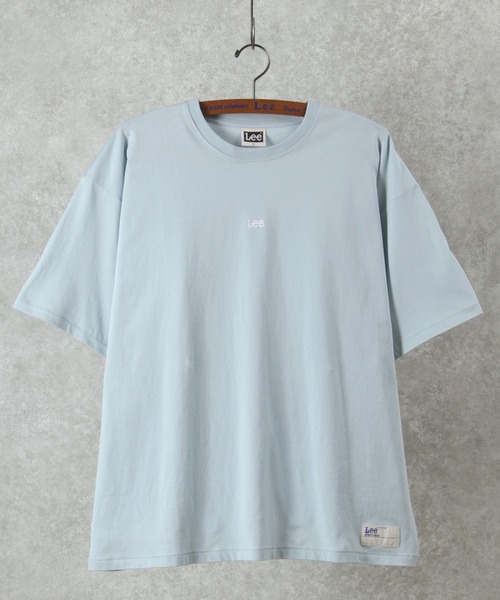 Lee（リー）の「【LEE/リー】ミニ刺繍ロゴ プリントTシャツ/ビッグシルエット（Tシャツ/カットソー・メンズ・アッシュグレー/ホワイト/サックスブルー/スモークピンク/ブラック・M/L/XL）」の12枚目の写真