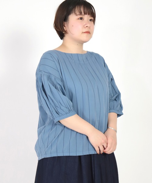 美品✨ブロカント Brocante コットンオーバーシャツ ベージュ スナップ Brocante ブラウス シャツ 「Brocante / ブロカント