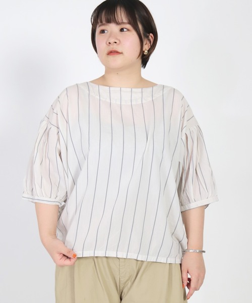 美品✨ブロカント Brocante コットンオーバーシャツ ベージュ スナップ 5V8A1260.jpg