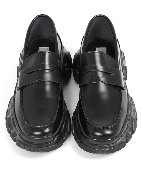 Figments（フィグメンツ）の「デザインソールローファー（ローファー・メンズ・ブラック・SMALL/MEDIUM/LARGE）」の2枚目の写真