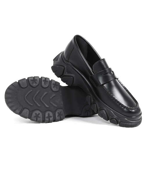 Figments（フィグメンツ）の「デザインソールローファー（ローファー・メンズ・ブラック・SMALL/MEDIUM/LARGE）」の4枚目の写真