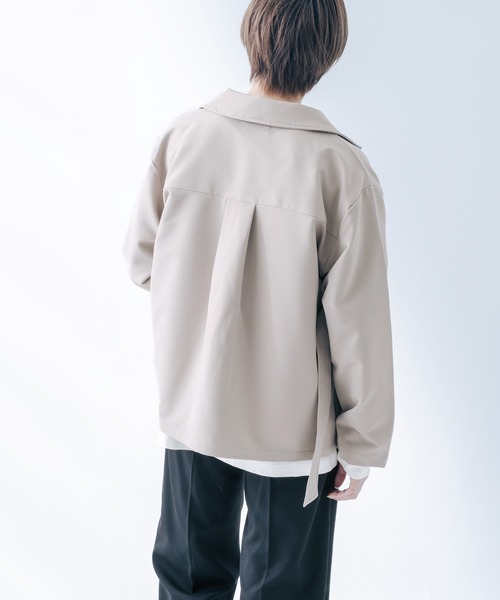 epnok(エプノック)の「タイロッケンシャツカーディガン(シャツ/ブラウス・メンズ・グレイッシュベージュ/モカ/グレイッシュブルー・LARGE/SMALL/MEDIUM)」の12枚目の写真