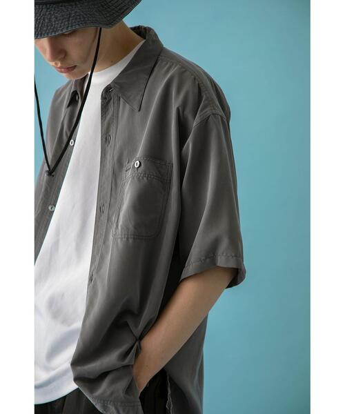 MONKEY TIME（モンキータイム）の「＜monkey time＞ FADED Ry/PE WORK SHIRT/シャツ（シャツ/ブラウス・メンズ・ダークグレー/コバルトブルー・S/M/L/XL）」の7枚目の写真