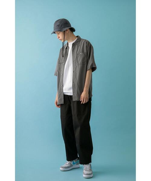 MONKEY TIME（モンキータイム）の「＜monkey time＞ FADED Ry/PE WORK SHIRT/シャツ（シャツ/ブラウス・メンズ・ダークグレー/コバルトブルー・S/M/L/XL）」の11枚目の写真