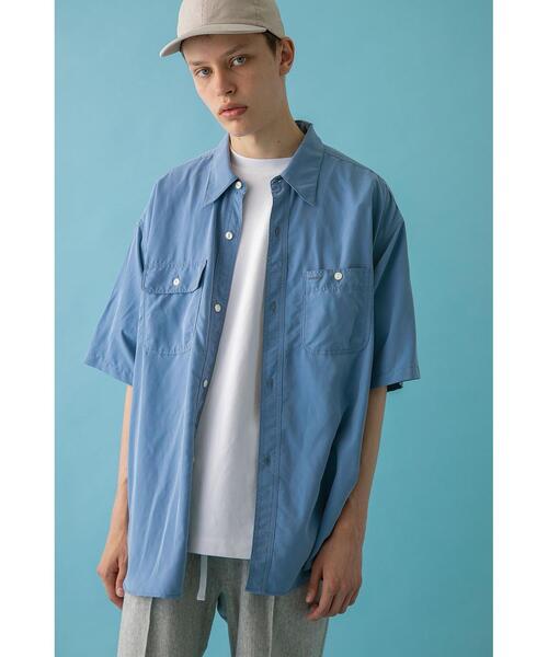 MONKEY TIME（モンキータイム）の「＜monkey time＞ FADED Ry/PE WORK SHIRT/シャツ（シャツ/ブラウス・メンズ・ダークグレー/コバルトブルー・S/M/L/XL）」の9枚目の写真