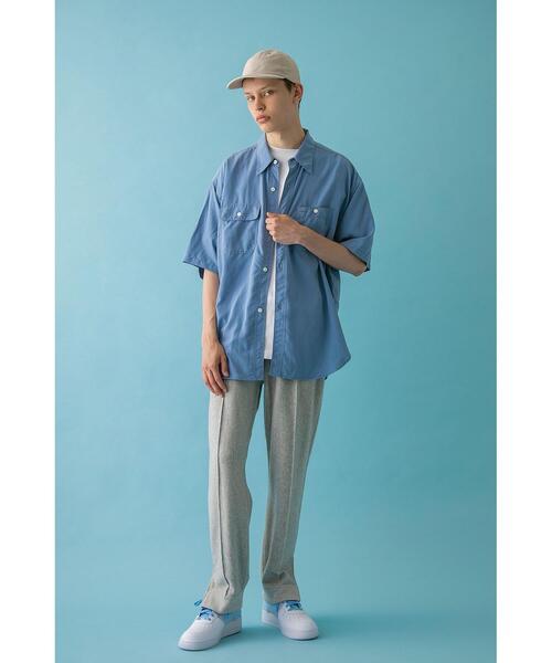 MONKEY TIME（モンキータイム）の「＜monkey time＞ FADED Ry/PE WORK SHIRT/シャツ（シャツ/ブラウス・メンズ・ダークグレー/コバルトブルー・S/M/L/XL）」の10枚目の写真