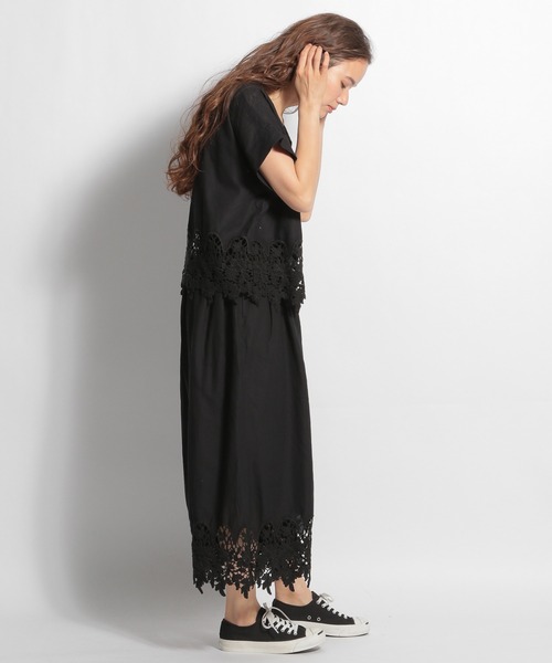 ichi(イチ)の「【ichi(イチ)】刺繍ブラウス(シャツ/ブラウス・レディース・ホワイト/ブラック/ボルドー・FREE)」の14枚目の写真