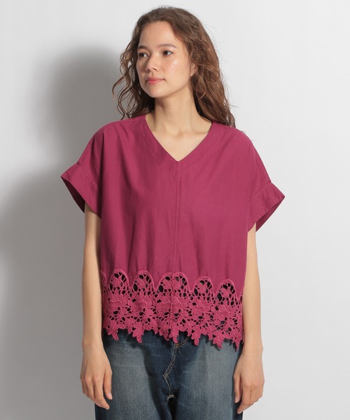 ichi(イチ)の「【ichi(イチ)】刺繍ブラウス(シャツ/ブラウス・レディース・ホワイト/ブラック/ボルドー・FREE)」の6枚目の写真