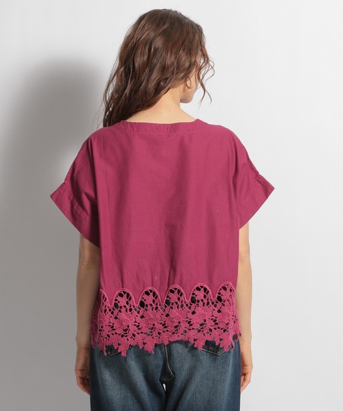 ichi(イチ)の「【ichi(イチ)】刺繍ブラウス(シャツ/ブラウス・レディース・ホワイト/ブラック/ボルドー・FREE)」の8枚目の写真