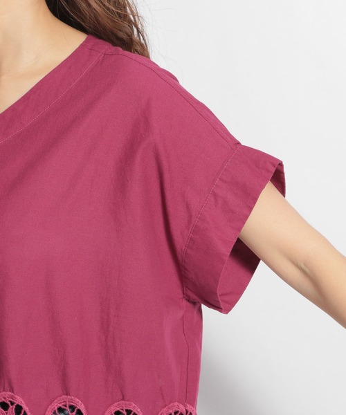 ichi(イチ)の「【ichi(イチ)】刺繍ブラウス(シャツ/ブラウス・レディース・ホワイト/ブラック/ボルドー・FREE)」の5枚目の写真