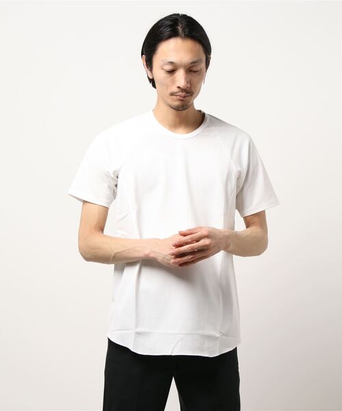 CIVILIZED(シヴィライズド)の「CREW NECK RAGLAN SS(Tシャツ/カットソー・メンズ・ブラック/カーキ/ホワイト・3/2/1)」の1枚目の写真
