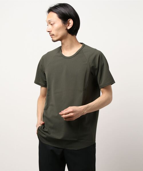 CIVILIZED(シヴィライズド)の「CREW NECK RAGLAN SS(Tシャツ/カットソー・メンズ・ブラック/カーキ/ホワイト・3/2/1)」の3枚目の写真