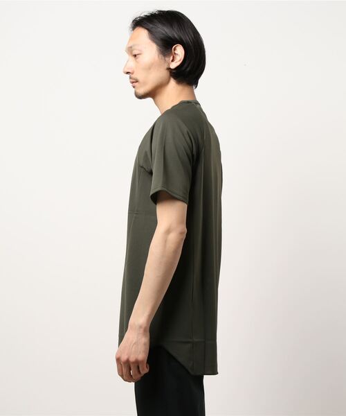 CIVILIZED(シヴィライズド)の「CREW NECK RAGLAN SS(Tシャツ/カットソー・メンズ・ブラック/カーキ/ホワイト・3/2/1)」の5枚目の写真