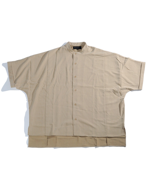 neos（ネオス）の「【neos -addictive design-】Big silhouette Dolman sleeve collarless shirt（シャツ/ブラウス・メンズ・ブラック/ベージュ/オフホワイト・MEDIUM/LARGE）」の19枚目の写真
