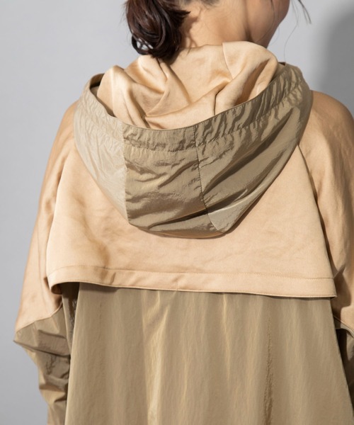 Munich(ミューニック)の「【LIMONTA】シャンブレータフタ フーデットコート(マウンテンパーカー・レディース・ブラック/ベージュ/カーキ・S/XS)」の18枚目の写真