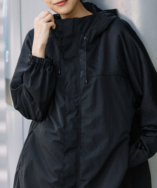 Munich(ミューニック)の「【LIMONTA】シャンブレータフタ フーデットコート(マウンテンパーカー・レディース・ブラック/ベージュ/カーキ・S/XS)」の20枚目の写真