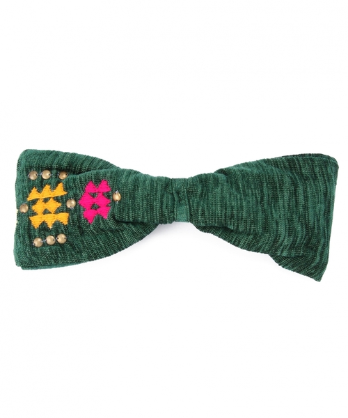 Another Edition(アナザーエディション)の「モール刺繍ヘアバンド/ AE モールEMBR HB(ヘアバンド・レディース・ブラック/ダークグリーン・フリー)」の7枚目の写真