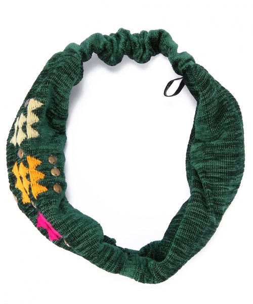 Another Edition(アナザーエディション)の「モール刺繍ヘアバンド/ AE モールEMBR HB(ヘアバンド・レディース・ブラック/ダークグリーン・フリー)」の8枚目の写真