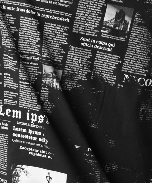 NICOLE CLUB FOR MEN（ニコルクラブフォーメン）の「転写プリント半袖シャツ（シャツ/ブラウス・メンズ・ネイビー/ブラック/ホワイト・LARGE/MEDIUM/X-LARGE/XX-LARGE）」の5枚目の写真