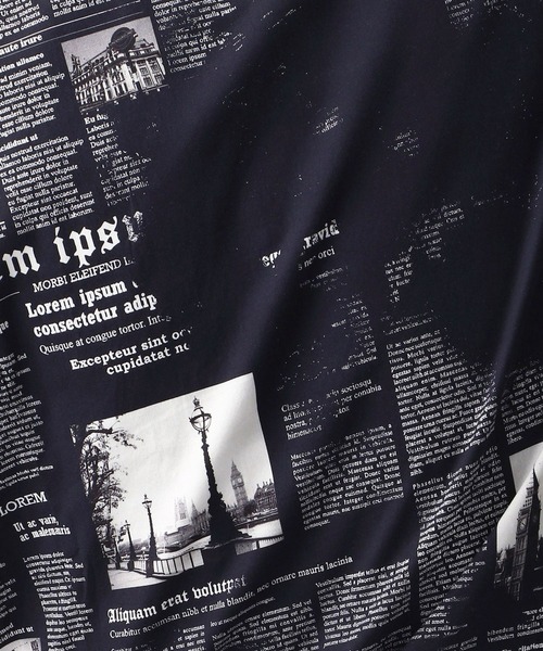 NICOLE CLUB FOR MEN（ニコルクラブフォーメン）の「転写プリント半袖シャツ（シャツ/ブラウス・メンズ・ネイビー/ブラック/ホワイト・LARGE/MEDIUM/X-LARGE/XX-LARGE）」の11枚目の写真