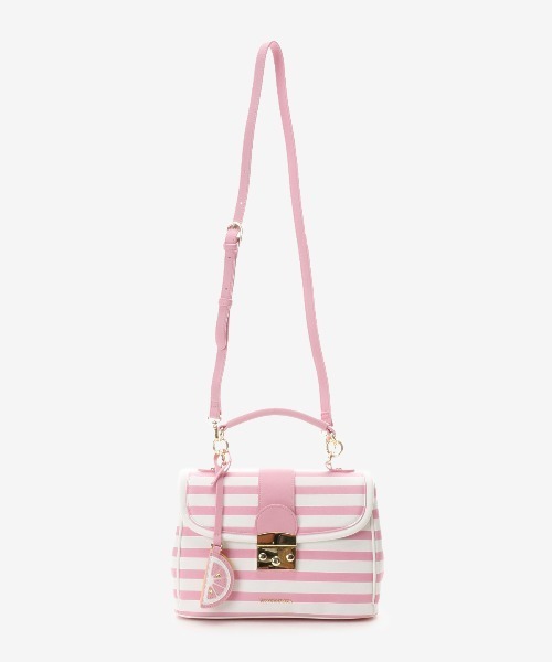 SAMANTHAVEGA（サマンサベガ）の「ストライプ柄バッグ（ショルダーバッグ・レディース・イエロー/ピンク/ブルー・FREE）」の16枚目の写真