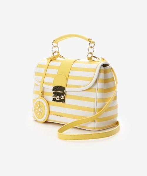 SAMANTHAVEGA（サマンサベガ）の「ストライプ柄バッグ（ショルダーバッグ・レディース・イエロー/ピンク/ブルー・FREE）」の6枚目の写真