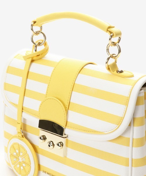 SAMANTHAVEGA（サマンサベガ）の「ストライプ柄バッグ（ショルダーバッグ・レディース・イエロー/ピンク/ブルー・FREE）」の8枚目の写真
