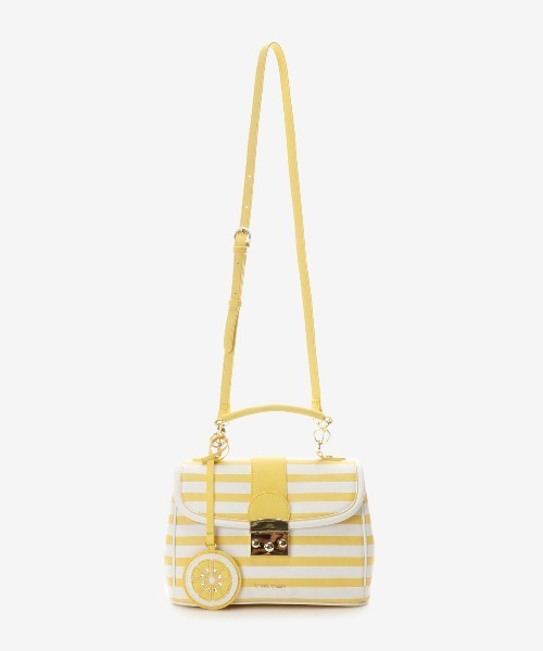 SAMANTHAVEGA（サマンサベガ）の「ストライプ柄バッグ（ショルダーバッグ・レディース・イエロー/ピンク/ブルー・FREE）」の19枚目の写真