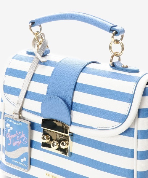 SAMANTHAVEGA（サマンサベガ）の「ストライプ柄バッグ（ショルダーバッグ・レディース・イエロー/ピンク/ブルー・FREE）」の17枚目の写真