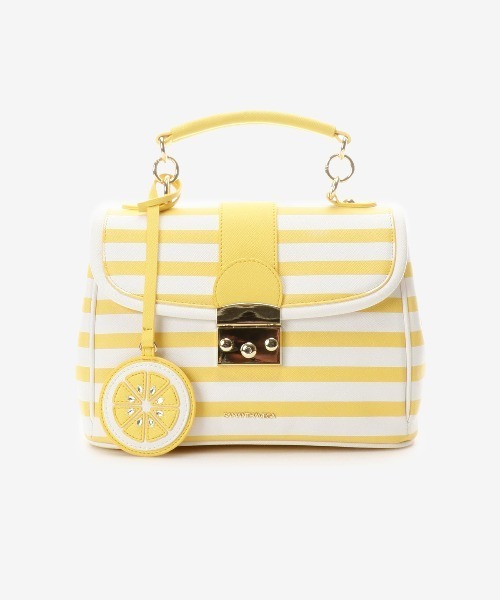 SAMANTHAVEGA（サマンサベガ）の「ストライプ柄バッグ（ショルダーバッグ・レディース・イエロー/ピンク/ブルー・FREE）」の5枚目の写真