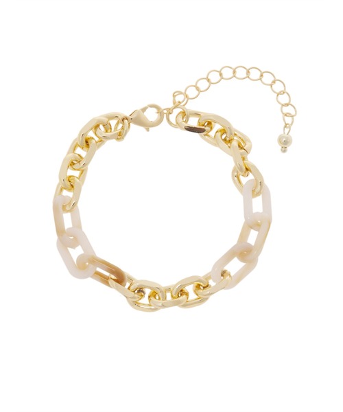 fifth(フィフス)の「アクリルチェーンブレスレット(ブレスレット・レディース・ブラウン/アイボリー・FREE)」の6枚目の写真