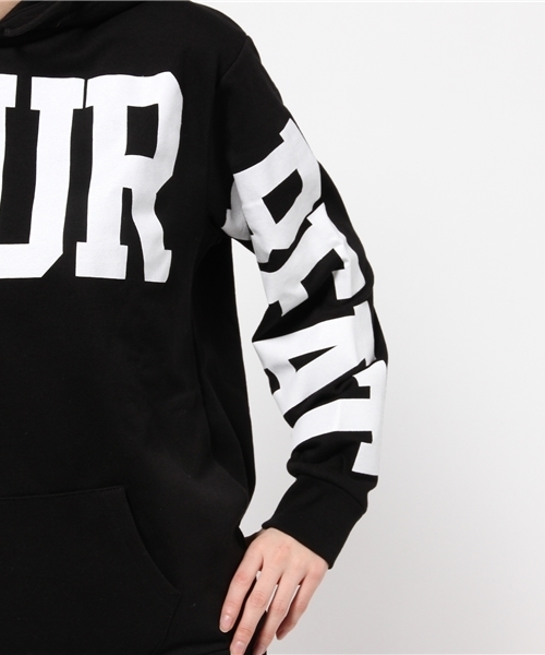 WEGO(ウィゴー)の「WEGO/フロントロゴプルパーカー(パーカー・レディース・オフホワイト/ブラック/杢グレー・FREE)」の13枚目の写真