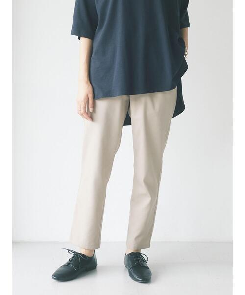 CRAFT STANDARD BOUTIQUE（クラフトスタンダードブティック）の「イージーテーパードパンツ　＊（スラックス・レディース・ベージュ/ブラウン/グレー/グレー系その他・L/M）」の7枚目の写真