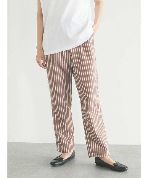 CRAFT STANDARD BOUTIQUE（クラフトスタンダードブティック）の「イージーテーパードパンツ　＊（スラックス・レディース・ベージュ/ブラウン/グレー/グレー系その他・L/M）」の8枚目の写真