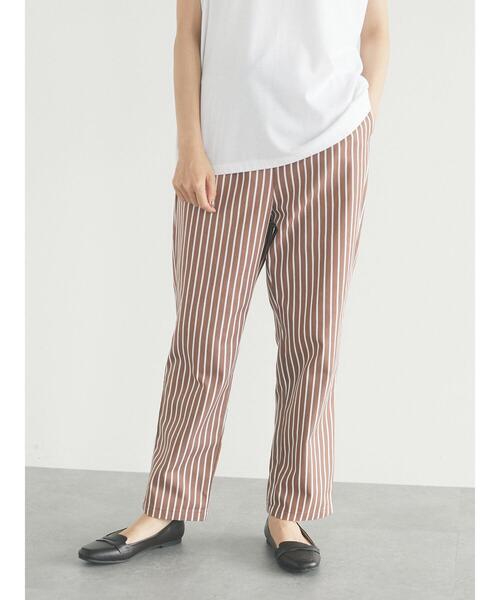 CRAFT STANDARD BOUTIQUE（クラフトスタンダードブティック）の「イージーテーパードパンツ　＊（スラックス・レディース・ベージュ/ブラウン/グレー/グレー系その他・L/M）」の12枚目の写真