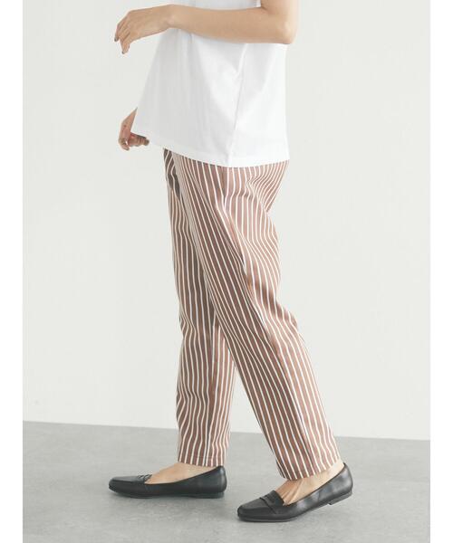 CRAFT STANDARD BOUTIQUE（クラフトスタンダードブティック）の「イージーテーパードパンツ　＊（スラックス・レディース・ベージュ/ブラウン/グレー/グレー系その他・L/M）」の14枚目の写真