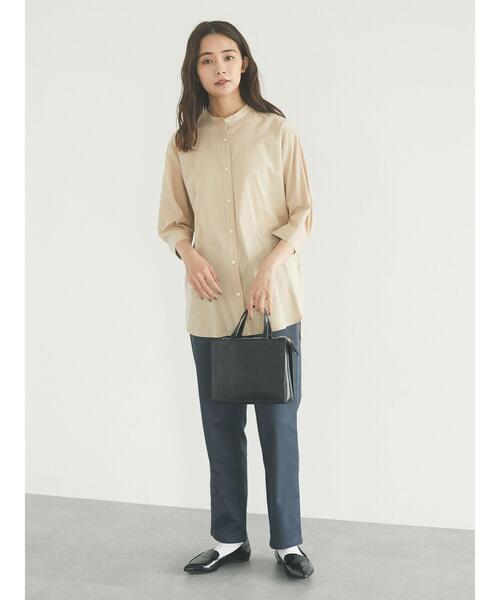 CRAFT STANDARD BOUTIQUE（クラフトスタンダードブティック）の「イージーテーパードパンツ　＊（スラックス・レディース・ベージュ/ブラウン/グレー/グレー系その他・L/M）」の17枚目の写真