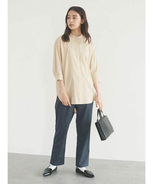 CRAFT STANDARD BOUTIQUE（クラフトスタンダードブティック）の「イージーテーパードパンツ　＊（スラックス・レディース・ベージュ/ブラウン/グレー/グレー系その他・L/M）」の20枚目の写真