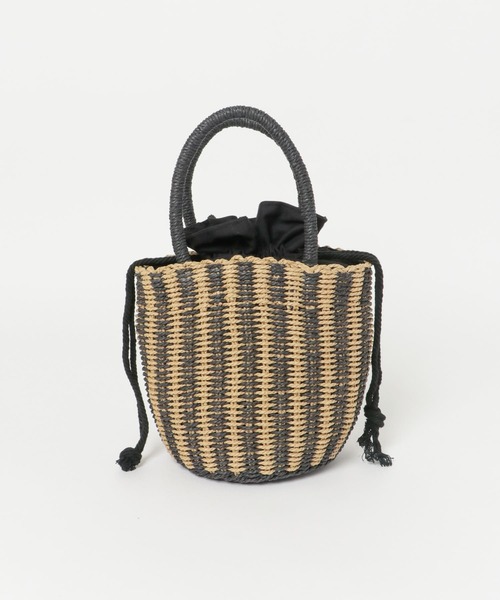 URBAN RESEARCH DOORS(アーバンリサーチドアーズ)の「プチ巾着カゴバッグ(ハンドバッグ・レディース・ブラック/オレンジ/ライトベージュ・ONE)」の8枚目の写真