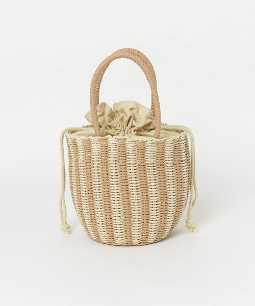 URBAN RESEARCH DOORS(アーバンリサーチドアーズ)の「プチ巾着カゴバッグ(ハンドバッグ・レディース・ブラック/オレンジ/ライトベージュ・ONE)」の10枚目の写真