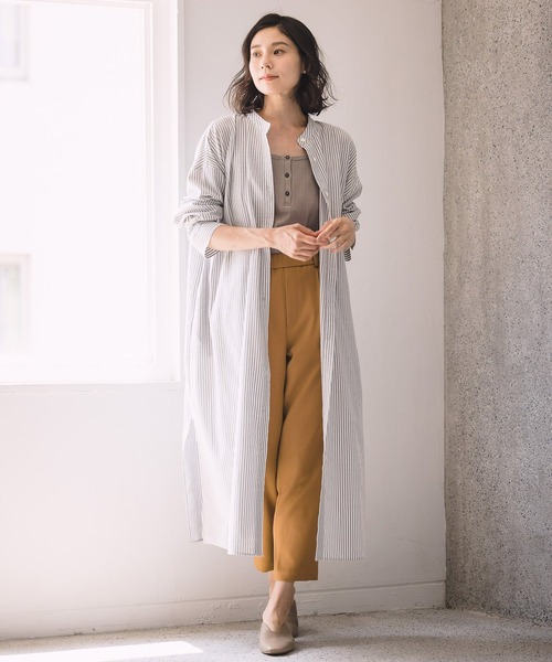 LEPSIM(レプシィム)の「アソートシャツワンピース 947755(シャツワンピース・レディース・チャコールグレー/カーキ/ブラウン・FREE)」の4枚目の写真