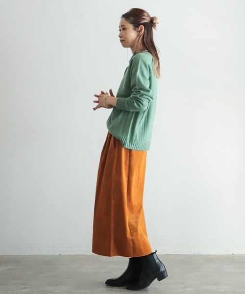 NOMBRE IMPAIR(ノンブルアンペール)の「カラーメランジ 2WAY P/O(ニット/セーター・レディース・グリーン/イエロー/キナリ/ブルー・FREE)」の6枚目の写真